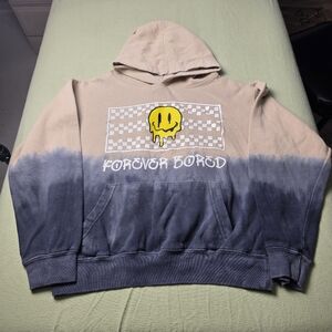 Forever Bored - Youth Gradient Tan and Gray Hoodie